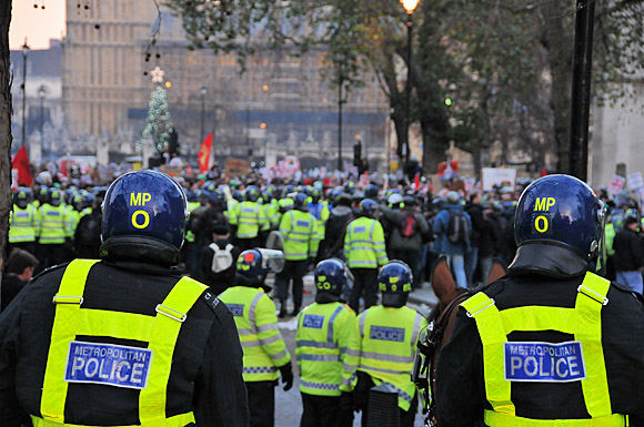 Student national demonstration against the cuts, Parliament, London, Thursday 9th December, 2010