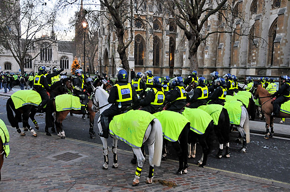 Student national demonstration against the cuts, Parliament, London, Thursday 9th December, 2010