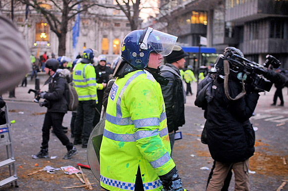 Student national demonstration against the cuts, Parliament, London, Thursday 9th December, 2010