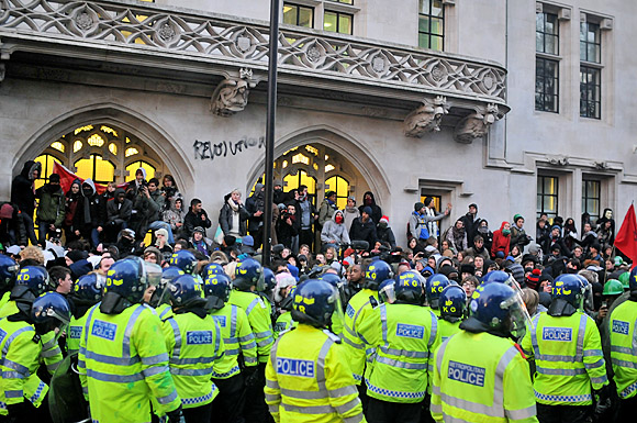Student national demonstration against the cuts, Parliament, London, Thursday 9th December, 2010