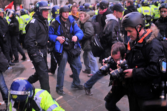 Student national demonstration against the cuts, Parliament, London, Thursday 9th December, 2010