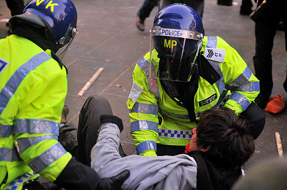 Student national demonstration against the cuts, Parliament, London, Thursday 9th December, 2010