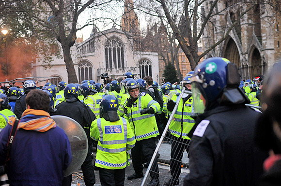 Student national demonstration against the cuts, Parliament, London, Thursday 9th December, 2010