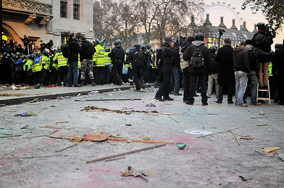 Student national demonstration against the cuts, Parliament, London, Thursday 9th December, 2010