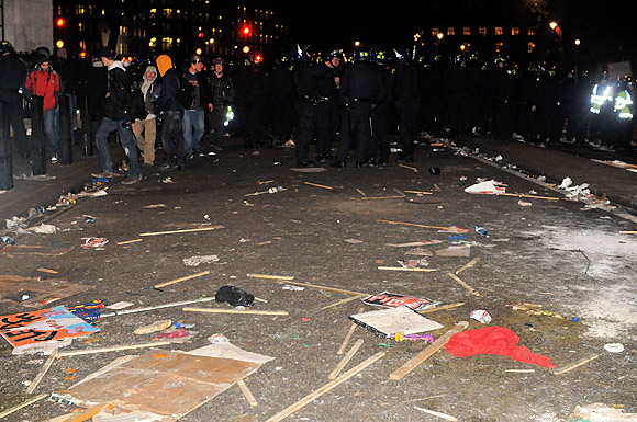 Student national demonstration against the cuts, Parliament, London, Thursday 9th December, 2010