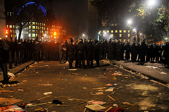 Student national demonstration against the cuts, Parliament, London, Thursday 9th December, 2010