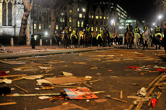 Student national demonstration against the cuts, Parliament, London, Thursday 9th December, 2010