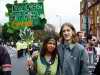 Hippy couple on march