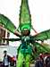 Stilt walking cannabis lady