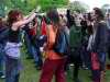 Dancing by the main stage