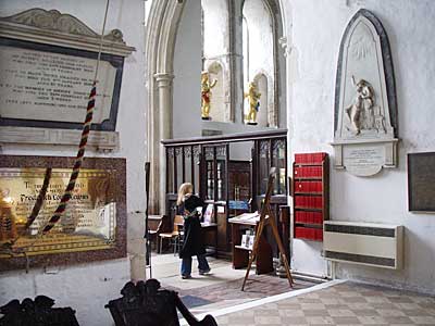 Interior view, The Parish Church of St Mary The Virgin, Rye, Sussex, UK