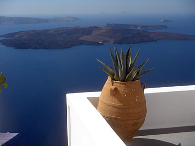 Apartment view, Imerovigli, Santorini, Greece, , September 2004