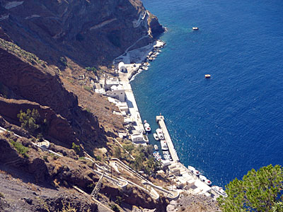 Fira harbour, Greece, September 2004