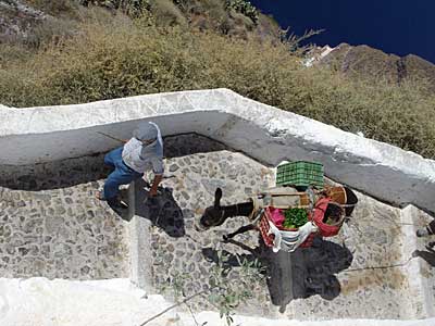 Fira harbour, Greece, September 2004