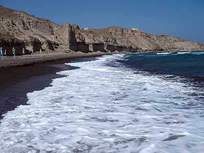 Deserted  Kanakari beach, Santorini, Greece, September 2004
