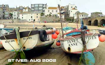 St Ives photographs - photos and panoramas taken around the beaches, hillsides, landscapes and coastline of St Ives, Cornwall, UK