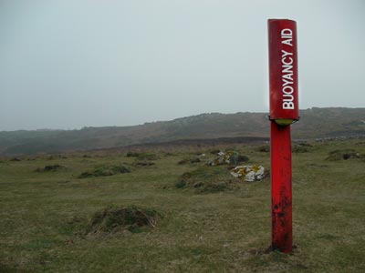 Buoyancy aid, Clodgy Point, St Ives, Cornwall, March 2003