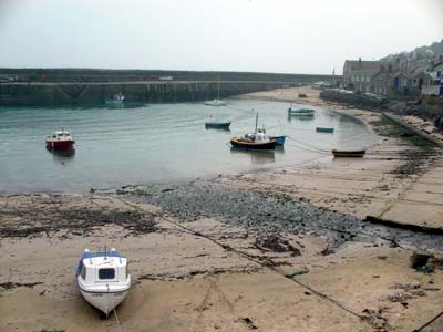 Mousehole harbour, Cornwall, March 2003