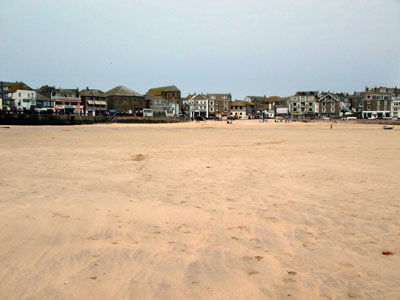 St Ives harbour, low tide, St Ives, Cornwall, March 2003