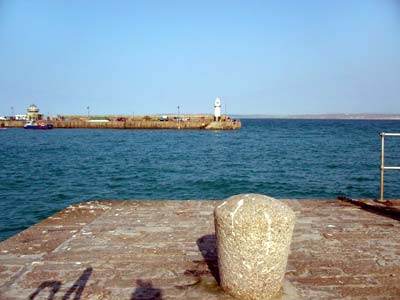 Smeatons Pier, St Ives harbour, Cornwall, March 2003