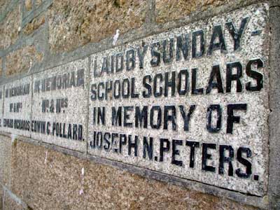 Sunday school, St Ives, Cornwall, March 2003