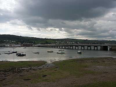 Shaldon Bridge, on the train to St Ives, Cornwall, April 2004