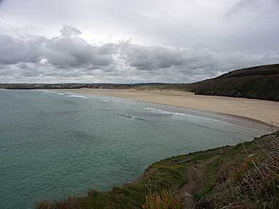 Porth Kidney sands, St Ives, Cornwall, April 2004