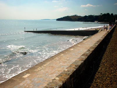 Train ride to Cornwall, by Dawlish beach