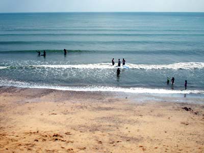 Train ride to Cornwall, by Dawlish beach