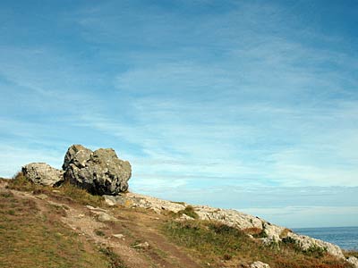 Big Rock, Clodgy Point, St Ives bay, St Ives, Cornwall, August 2005