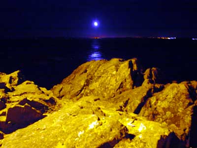 Fire Juggler, Harbour, St Ives, Cornwall, August 2002