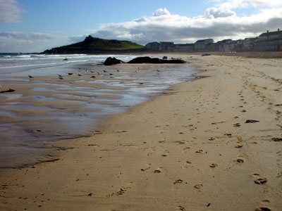 Early morning, Porthmeor beach, Cornwall, August 2002