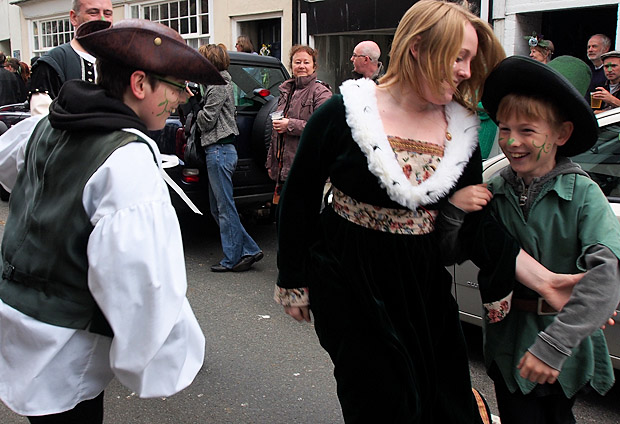 Hastings Jack In The Green: The Grand Procession, High Street, Hastings England UK, Monday 7th May 2012