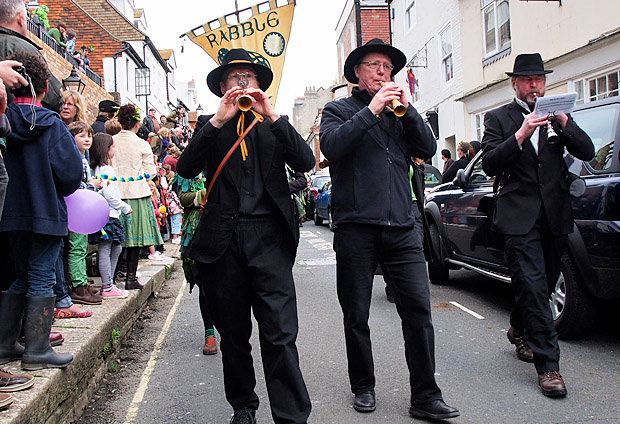 Hastings Jack In The Green: The Grand Procession, High Street, Hastings England UK, Monday 7th May 2012