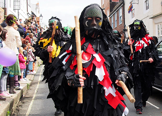 Hastings Jack In The Green: The Grand Procession, High Street, Hastings England UK, Monday 7th May 2012