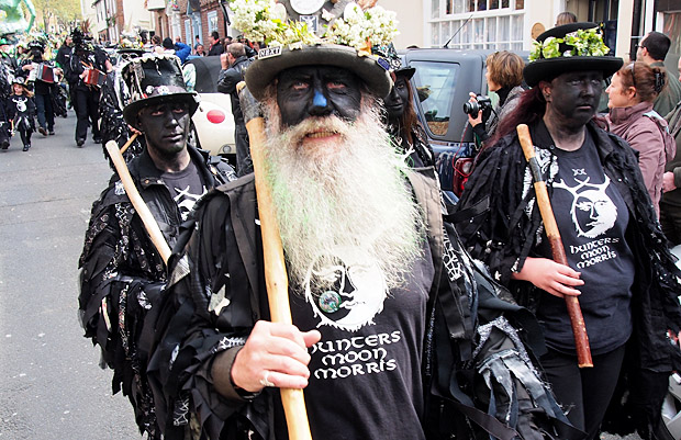 Hastings Jack In The Green: The Grand Procession, High Street, Hastings England UK, Monday 7th May 2012