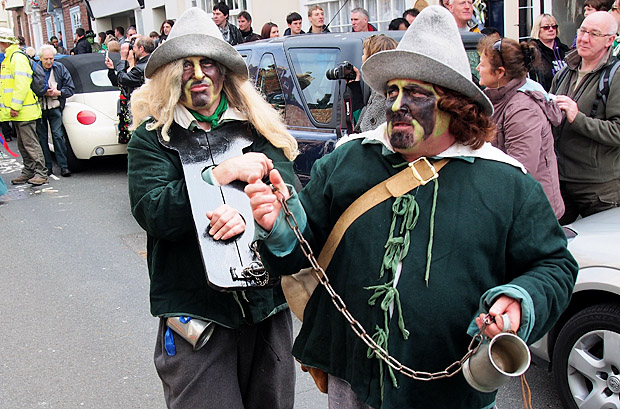 Hastings Jack In The Green: The Grand Procession, High Street, Hastings England UK, Monday 7th May 2012