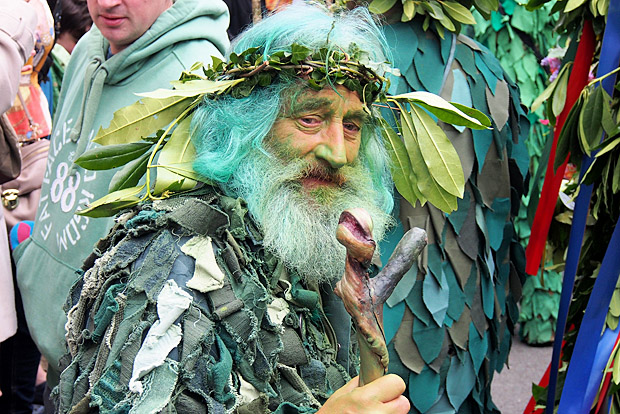Hastings Jack In The Green: The Grand Procession, High Street, Hastings England UK, Monday 7th May 2012