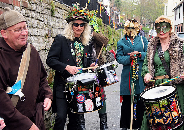 Hastings Jack In The Green: The Grand Procession, High Street, Hastings England UK, Monday 7th May 2012