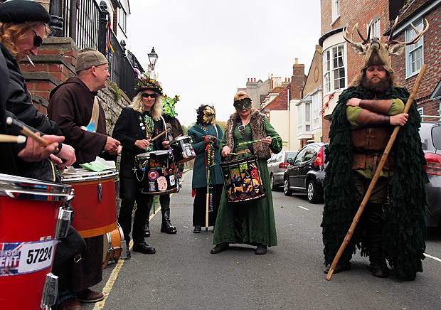 Hastings Jack In The Green: The Grand Procession, High Street, Hastings England UK, Monday 7th May 2012