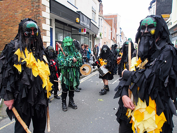 Hastings Jack In The Green: The Grand Procession, High Street, Hastings England UK, Monday 7th May 2012