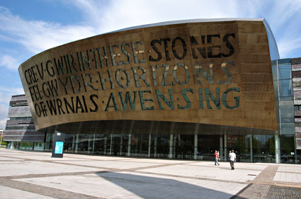 Wales Millennium Centre, Cardiff Bay, docks and Tiger Bay, Cardiff, south Wales