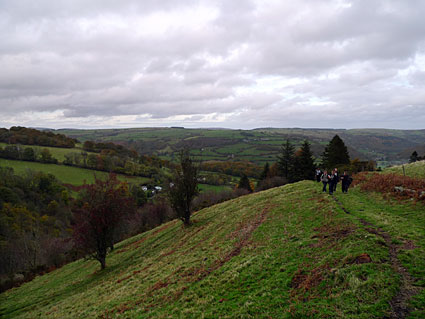 Llwynmawr back to Spring Hill farm - photos of a walk near Llangollen, Clwyd., north Wales