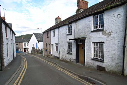 Street scene, Hay-on-Wye, Powys, Wales