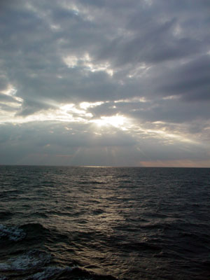 Bristol Channel sunset, south Wales