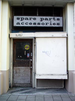 Old motor spares shop, Castle Street, Cardiff, south Wales photos