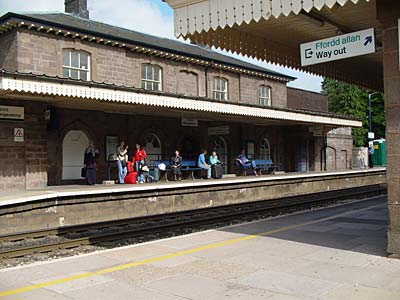 Abergavenny railway station, Monmouthshire, south Wales photos