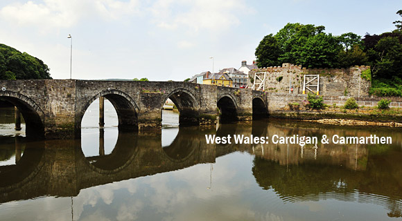 Photos of south west Wales including Cardigan, Aberteifi, Carmarthen, Cilgerran, Poppit Sands, Llechryd and the River Teifi, Pembrokeshire, Carmarthenshire and Ceredigion, UK