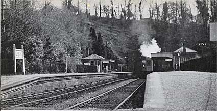 Usk railway station, Monmouthshire, Wales