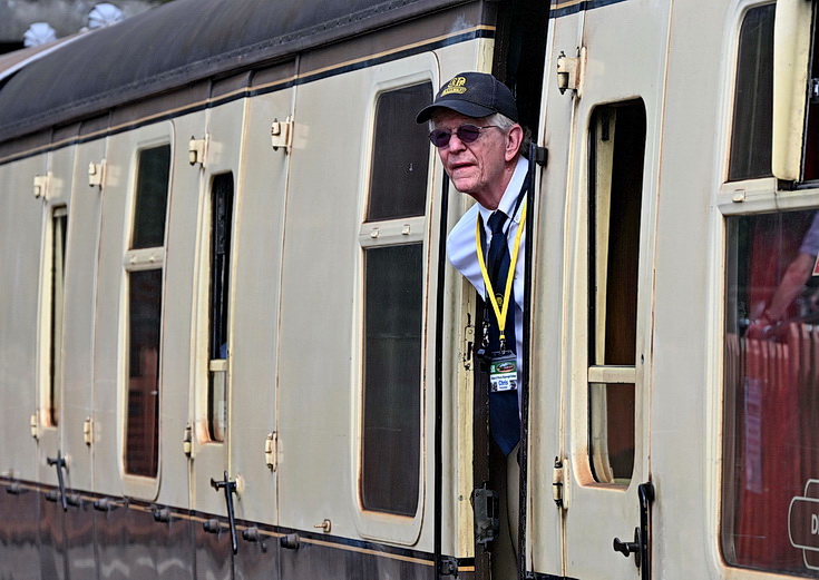 A trip on the Connor and Princes Risborough steam railway in Buckinghamshire, England